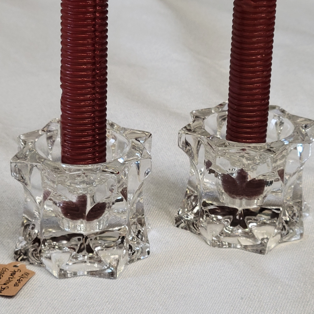 Mikasa Crystal Candle Holders